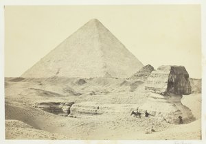 The Sphinx and the Great Pyramid, Giza, 1857 by Francis Frith
