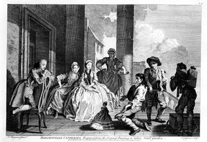 Madamoiselle Catherina, engraved by Charles Grignion