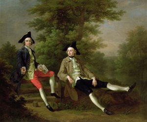 Portrait of David Garrick and William Windham of Felbrigg, c.1745
