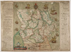 Map of Ulster by Francis Jobson