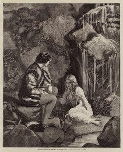 Undine discovering herself to the Knight Huldbrand
