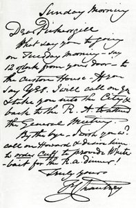 A Letter from Francis Leggatt Chantrey by Francis Legatt Chantrey