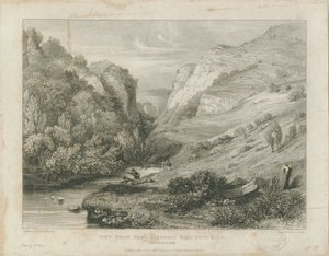 Dovedale - landscape (engraving) by Francis Legatt Chantrey