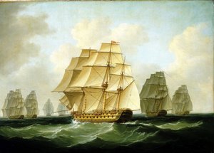 Episodes of the Napoleonic Wars: The Pursuits Led by Richard Strachan, Off Cape Ortegal, November 4 by Francis Sartorius