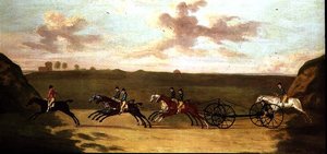 The Carriage Match at Newmarket, Against Time, 29th August 1750