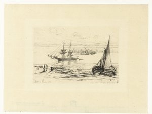 A Brig at Anchor