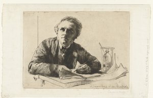 Self-Portrait of Francis Seymour-Haden by Francis Seymour Haden (Sir) (signed by artist)