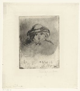 Head of a Girl by Francis Seymour Haden (Sir)
