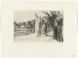 Thames Ditton with a Sail
