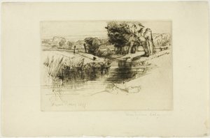 A Backwater by Francis Seymour Haden