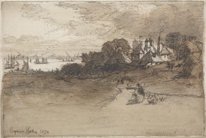 An Essex Farm by Francis Seymour Haden