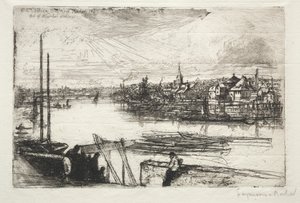 Battersea Reach by Francis Seymour Haden
