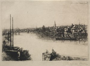 Battersea Reach (1843) by Francis Seymour Haden