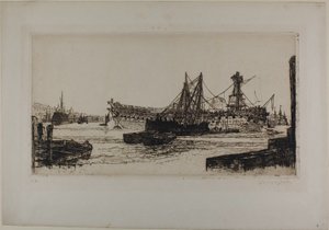 Breaking Up of the Agamemnon, No. II by Francis Seymour Haden