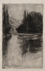 Evening, 1864 by Francis Seymour Haden