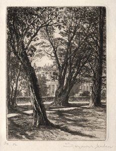 Kensington Gardens The Small Plate by Francis Seymour Haden