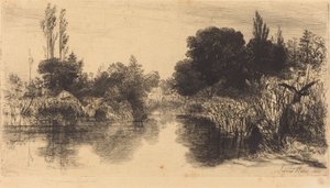 Shere Mill Pond (The Larger Plate) by Francis Seymour Haden