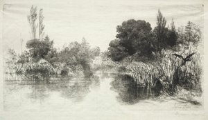 Shere Mill Pond (The Larger Plate) by Francis Seymour Haden
