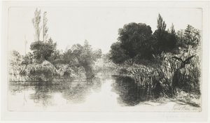 Shere Mill Pond (The Larger Plate), 1860 by Francis Seymour Haden