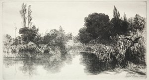 Shere Mill Pond The Larger Plate by Francis Seymour Haden