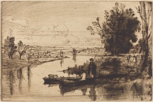 Thames Fishermen by Francis Seymour Haden