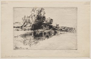 The Little Boathouse by Francis Seymour Haden
