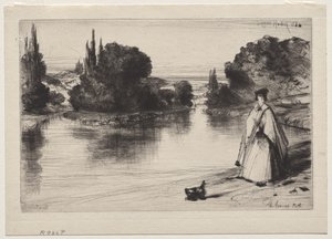 The Towing Path by Francis Seymour Haden