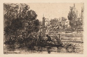 Twickenham Church by Francis Seymour Haden
