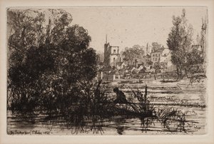 Twickenham Church by Francis Seymour Haden