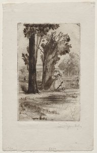 Vicarage at Sonning by Francis Seymour Haden