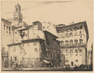 The Municipio, Florence by Francis Sydney Unwin