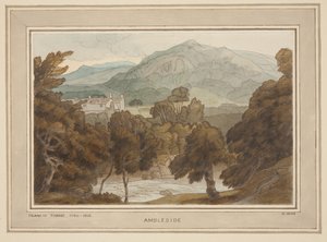 Ambleside, A View near Clappers Gate, Ambleside by Francis Towne