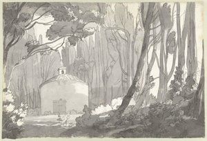 In the Park of the Villa Mondragone in Frascati by Francis Towne