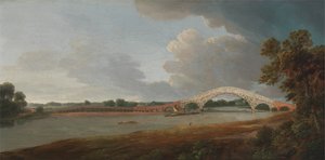 Old Walton Bridge by Francis Towne