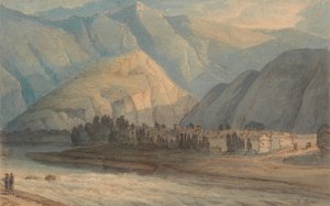 The Grange at the Head of Keswick Lake by Francis Towne