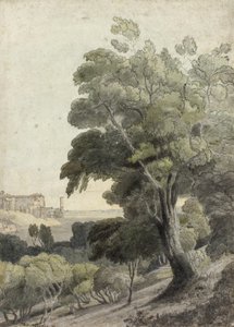 Tivoli, Showing Rome in the Distance by Francis Towne