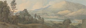 View of Lake Coniston, Lancashire by Francis Towne