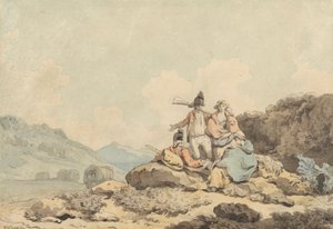 Soldiers and Country Women by Francis Wheatley