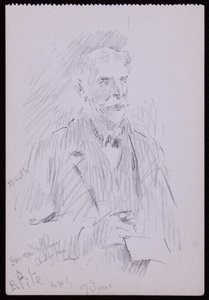 Portrait of A Beresford Pite by Francis Wilfred Lawson
