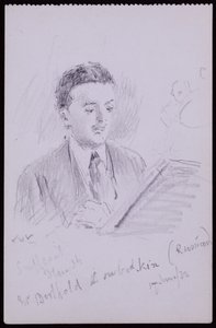 Portrait of Berthold Lubetkin by Francis Wilfred Lawson