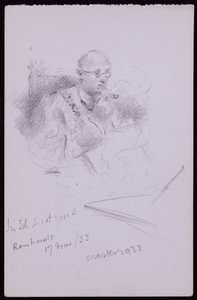 Portrait of Edwin Lutyens by Francis Wilfred Lawson