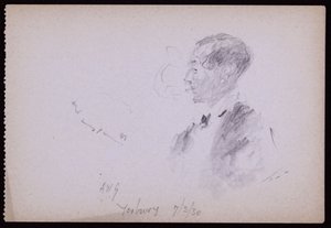 Portrait of FR Yerbury by Francis Wilfred Lawson