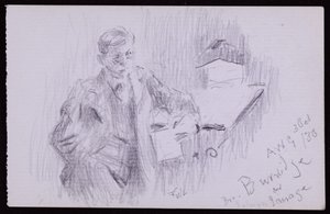 Portrait of FV Burridge by Francis Wilfred Lawson