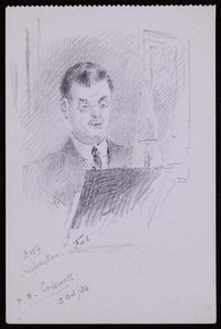 Portrait of HB Cresswell by Francis Wilfred Lawson