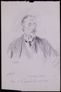 Portrait of HV Lanchester by Francis Wilfred Lawson