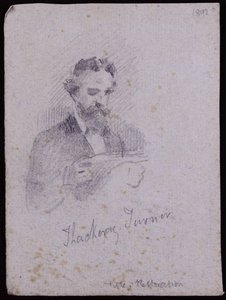 Portrait of H Thackeray Turner by Francis Wilfred Lawson