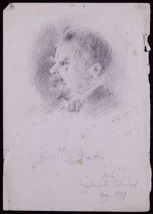 Portrait of JF Bentley by Francis Wilfred Lawson