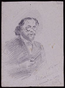 Portrait of JT Micklethwaite, c.1893 by Francis Wilfred Lawson