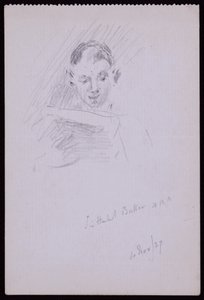 Portrait of Sir Herbert ARA Baker by Francis Wilfred Lawson