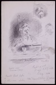 Portrait of Thomas Okey by Francis Wilfred Lawson